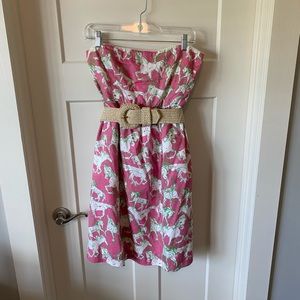 Lilly Pulitzer Belted Horse Print Dress